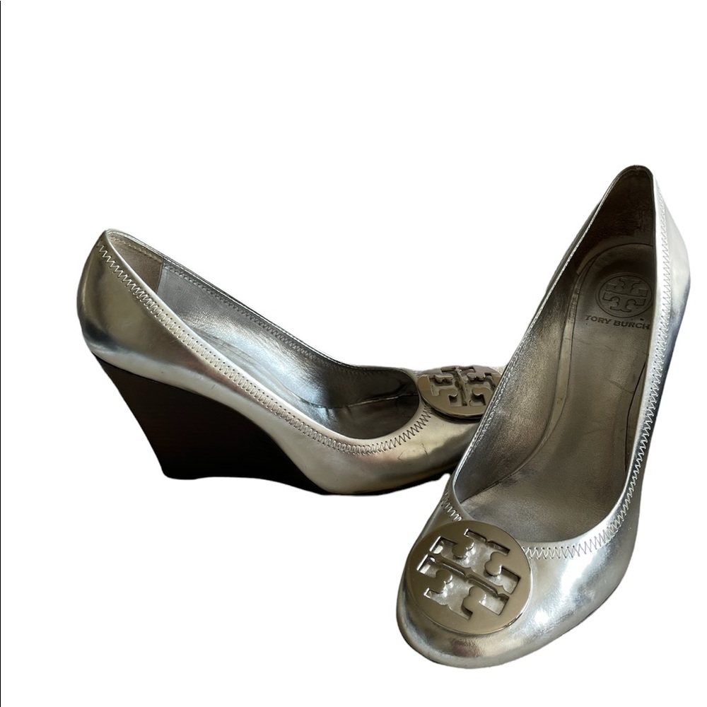 Tory Burch wedges, worn one time!